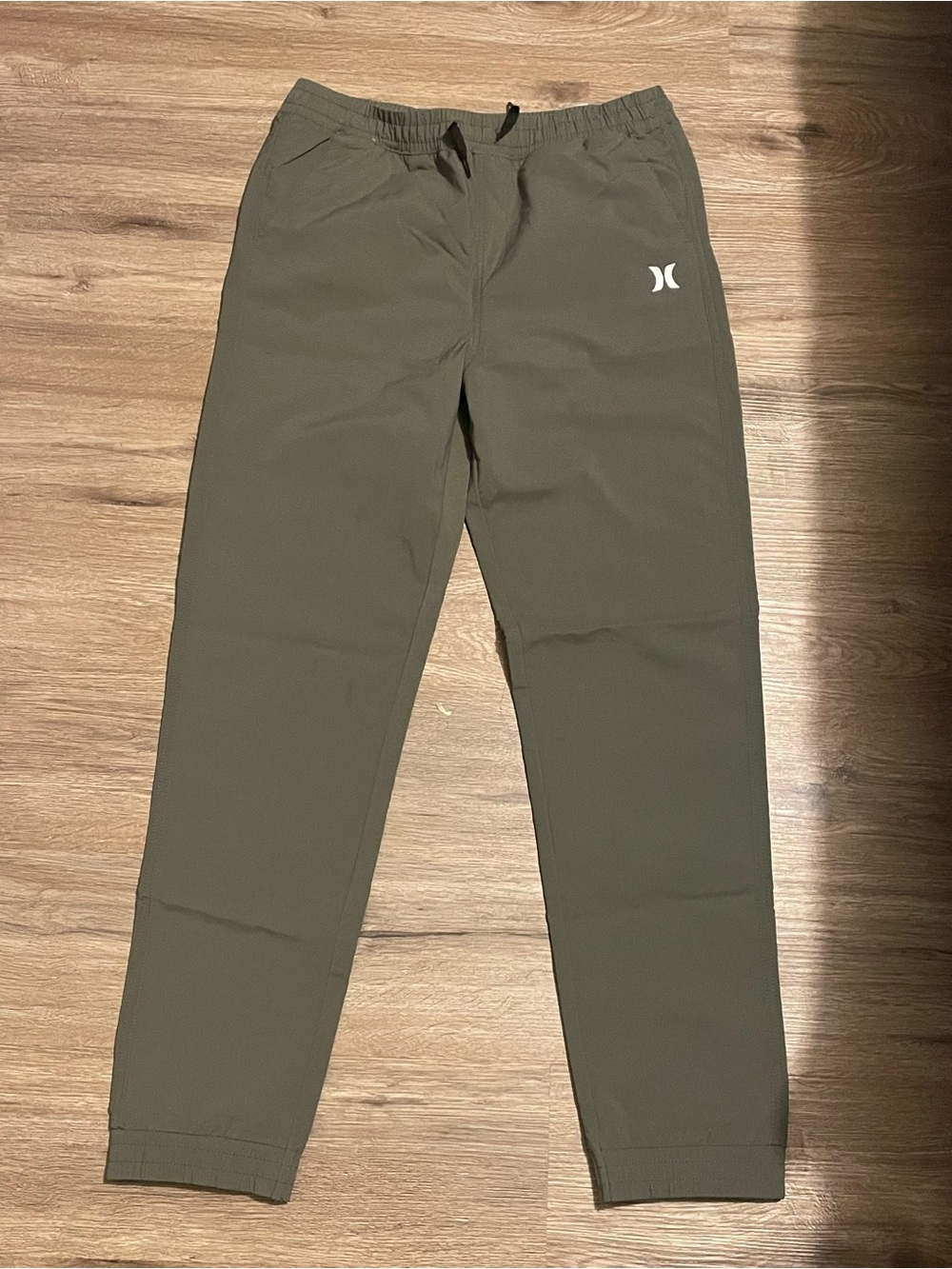 Hurley kids Olive Jogger Sweatpants with White Logo